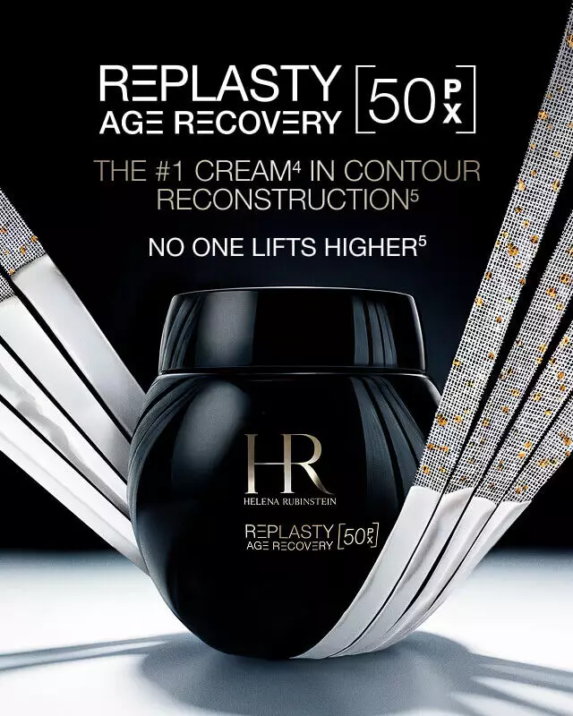 Helena Rubinstein Replasty Age Recovery Night cream jar with Pro-Xylane™ formula details.